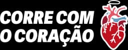 Logo branca corre com o coração